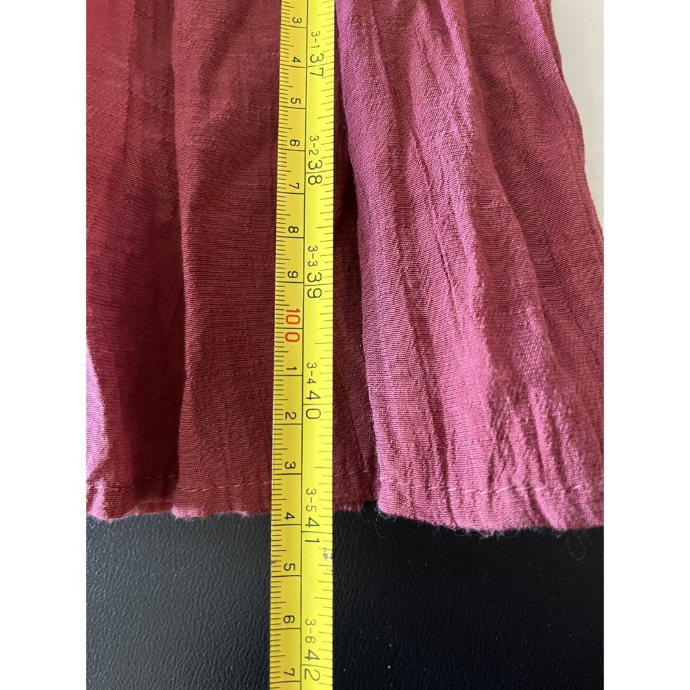 Audrey Parks Womens Smocked‎ Milkmaid Tiered Maxi Dress Pink Princess Feminine S - Picture 13 of 13